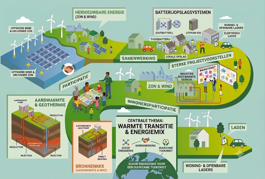 Warmtetransitie en energiemix overzicht